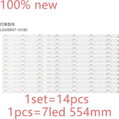 LED Backlight strip 7 lamp for Haier 55"TV LE55A7100L LE55B510N LE55B510X LED55D7-01(A) LED55D7-01(B) LE55M36S LT-55EM75