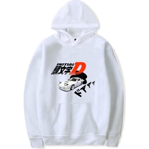 High Quality Aikooki New Fashion Initial D Hoodie Men/Women Popular Hip Hop Hoodie Print Initial D Mens Sweatshirt Pullovers Ho