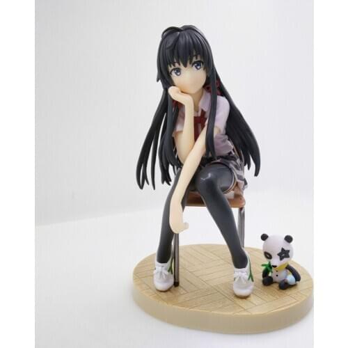 14cm japanese anime Yukinoshita Yukino snafu pansan figure toy Yukipedia Nekopedia My Teen Romantic Comedy PVC Figure cute girl