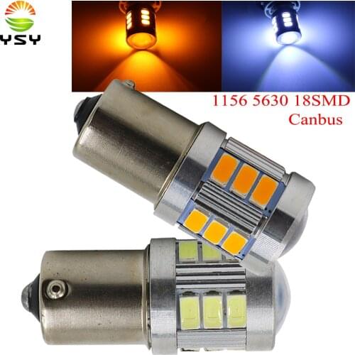 YSY 4PCS BA15S BAU15S P21W PY21W led 1156 LED Bulbs Canbus 18SMD 5630 For Car Parking Position Lights,Interior Map Dome Lights
