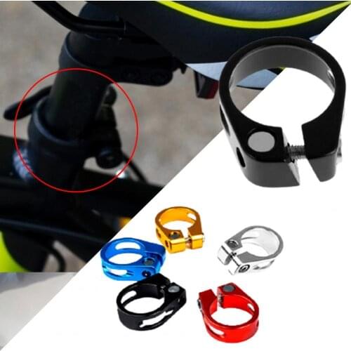 Seatpost Clamp Sturdy Quick Release Aluminum Alloy Wear-resistant Bike Tube Clamp for MTB Bicycle Tube Clamp Compressive Seatpos