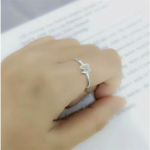 Punk Silver Color Tooth Finger Rings For Women Antique Ring Christmas Gifts Jewelry