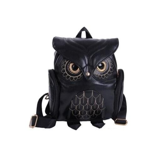 2020 new Japan and Korea trend womens owl backpack casual travel bag fashion personality cartoon stereo backpack