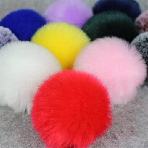 1Pc 8cm Big pompom Fluffy Plush cloth Craft DIY Soft pon pom pon poms ball furball home decor Sewing Supplies Craf flowers ball