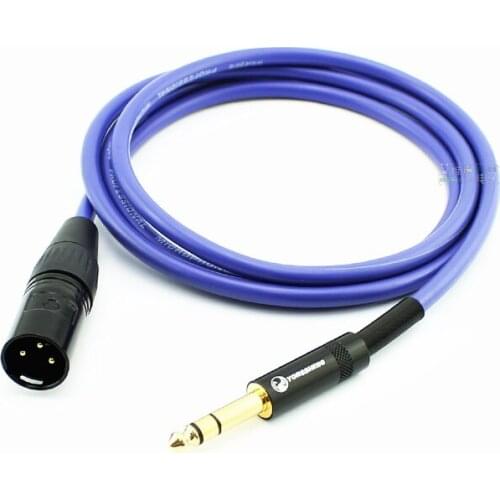 1Pcs Huamin 6.35 stereo to XLR male plug large three-core to Cannon audio cable power amplifier sound card mixer balance line