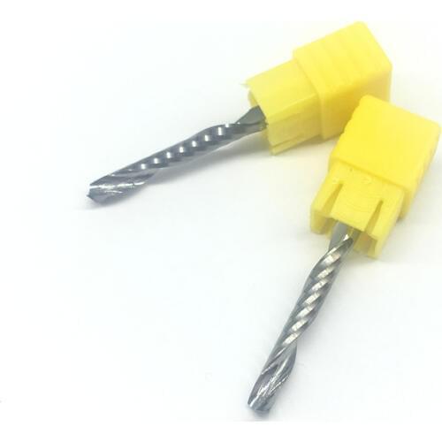 1PC One Flute d4x28x4Dx50 4mm 28mm long Wood Milling Cutter high quality PVC Carbide Engraving Cutters CNC router bits acrylic