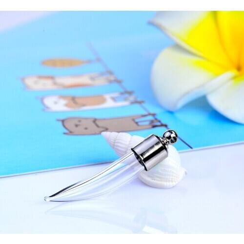 1pcs Chili Shape Wishing Bottle Wedding Decoration Pendants Glass Vial Jewelry