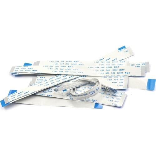 10PCS Flat flexible cable FFC FPC LCD cable AWM 20624 80C 60V VW-1 FFC-0.5MM 6CM 10CM 15CM 20CM 25CM 30CM 40CM 4P 6P 8P 10P 12P