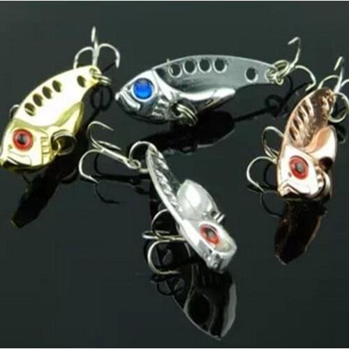 20pcs 4CM 7G Metal VIB catfish fishing Baits pike trout perch fishing lures Walleye Crappie wobbler isca pesca fishing tackles