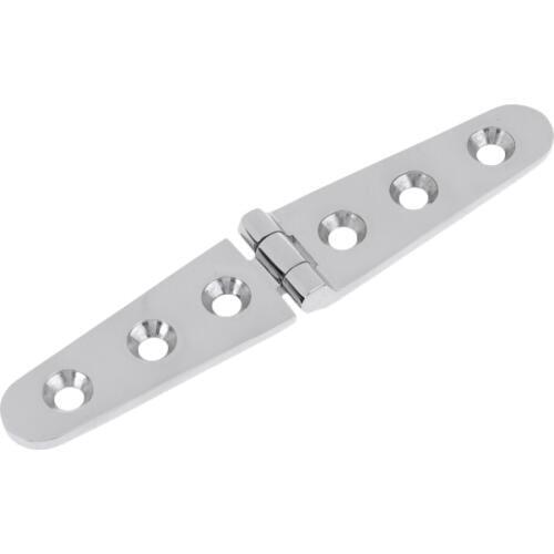 6" Polished Marine 316 Stainless Steel Boat Deck Cabin Strap Hinge