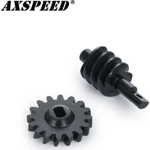 AXSPEED Steel Front Rear Axle Gears Overdrive Differential Gears for Axial SCX24 90081 1/24 RC Crawler Car Upgrade Parts