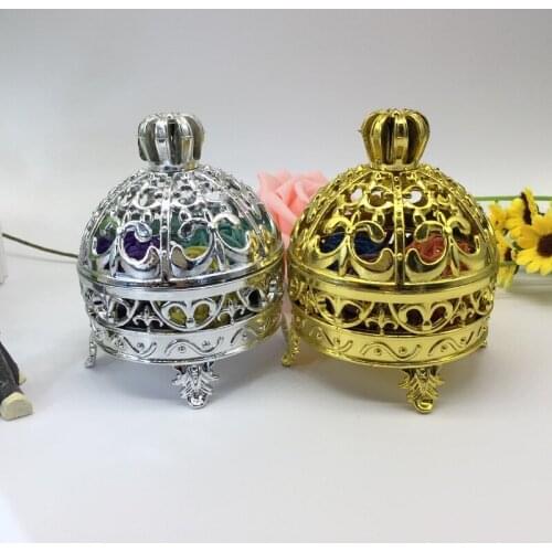 Free shipping censer shape golden silver wedding candy box gift box 100pcs wen6469