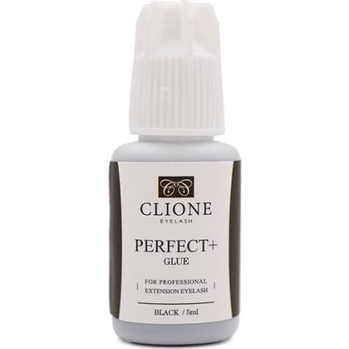 Clione 1-2 seconds Fast Dry Eyelash Glue Adhesive perfect+ type Low Odor Volume Eyelash Grafting Glue Duration 60 days MSDS