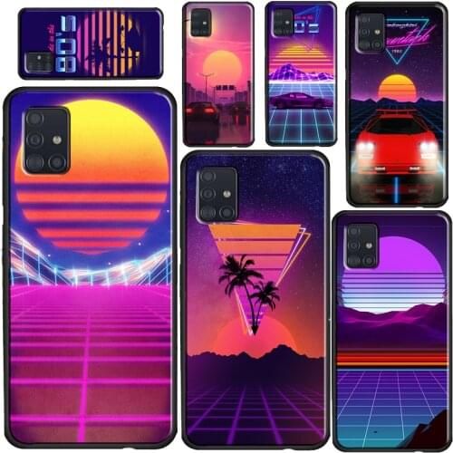 Neon Retrowave 80s vintage art Cover For Samsung A52 A72 A12 A32 A42 A51 A71 A41 A31 A11 A21S A20e A50 A70 A40 A20S Case
