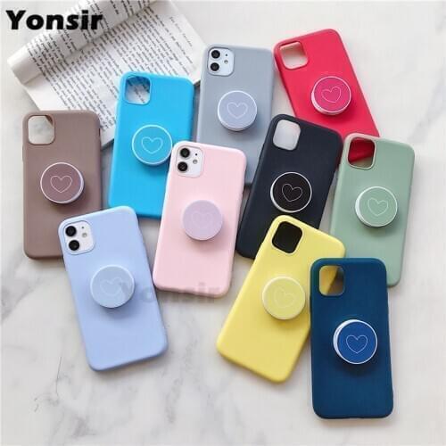 Love Heart Case For Samsung Galaxy J3 J5 J7 J2 J4 J6 Plus Prime A5 A7 2018 2017 2016 2015 Silicone Stand Holder Phone Bags Cover