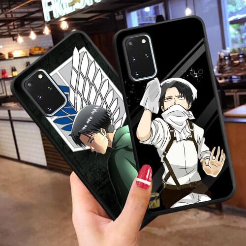 Japan Anime Attack on titan levi Phone Case For Samsung A51 A71 S20 FE S10 PLUS A50 A70 TPU Case For Huawei p40 lite P30 Pro P20