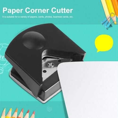Black Business Card Rounded Corner Cutter DIY Tools Office Company Accessories R4 Corner Punch For Photo, Card, Paper