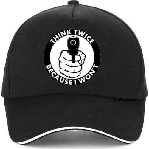 Think Twice Because I Won't Baseball cap fashion printing Unisex 100%Cotton Dad hat adjustable bone Men women snapback hats