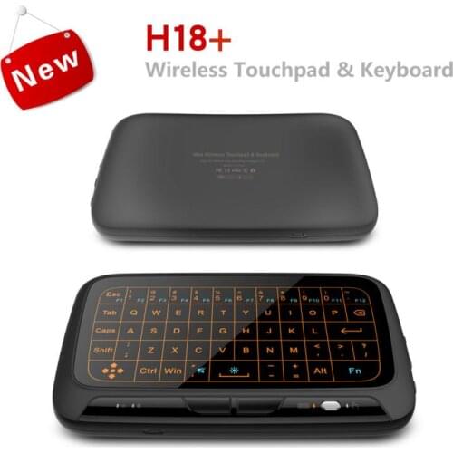 H18 Wireless Air Mouse Mini Keyboard Full Screen Touch 2.4GHz GFSK Keyboard Touchpad with Backlight Function Wireless Keyboard