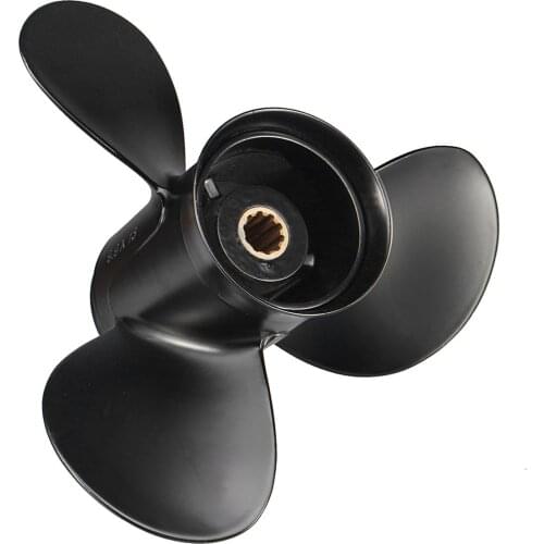 For Mercury Engine 25-30HP 9.9 x 13 Boat Outboard Propeller 48-19640A40 Aluminium Alloy Marine Propeller 10 Spline Tooth 3 Blade