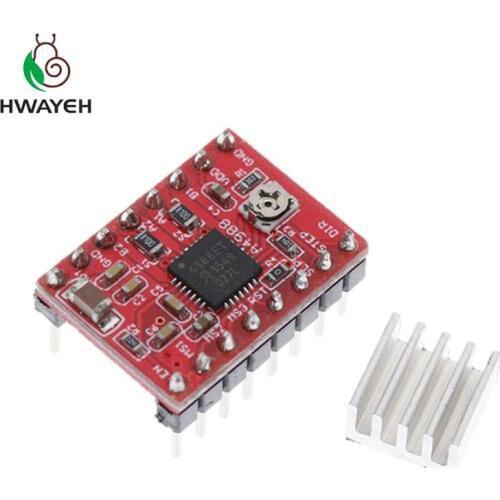 1pcs Reprap Stepper Driver A4988 Stepper Motor Driver Module with Heatsink for arduino