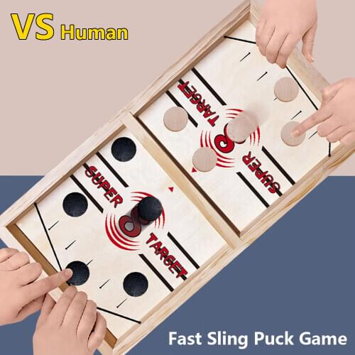 Table Hockey Game Foosball Winner Games Catapult Chess Parent-child Interactive Toy Fast Sling Puck Board Game Toys for Children