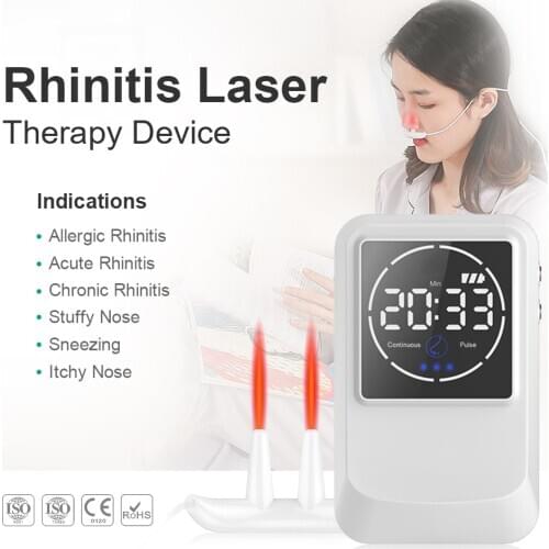 Semiconductor laser therapy treatment , Nasal Laser Light Therapy soft 650nm bio laser therapy Allergic Rhinitis treatment