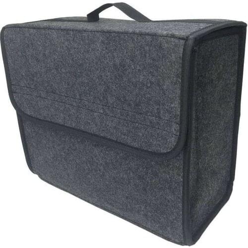 Portable Foldable Car Trunk Organizer Felt Cloth Storage Box Case Auto Interior Stowing Tidying Container Bags Backseat