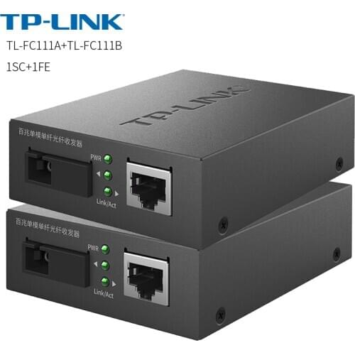 TP-Link TL-FC111A/TL-FC111B 100M Single Mode Single Fiber SC 20KM Fiber media Converter 10/100M Ethernet Converter Transceiver