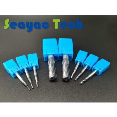 Solid Carbide Tungsten carbide endmill HRC45 AlTiN coated longer size end mill cutter/ milling cutters