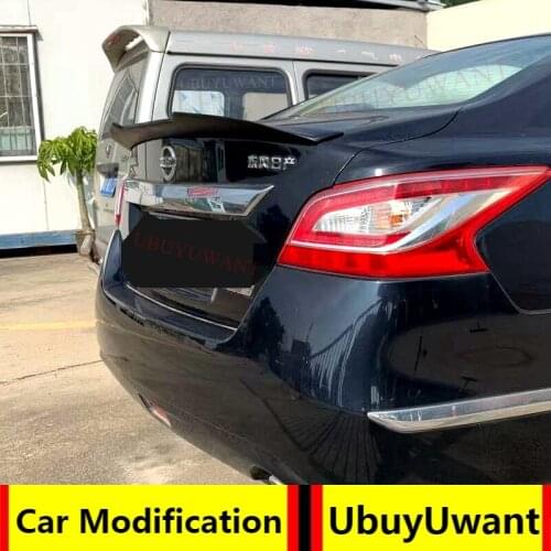 UBUYUWANT For 2013-2018 Nissan Altima Teana Rear Trunk Spoiler Carbon Fiber / FRP Car Tail Lip Wing Decoration For Altima Teana