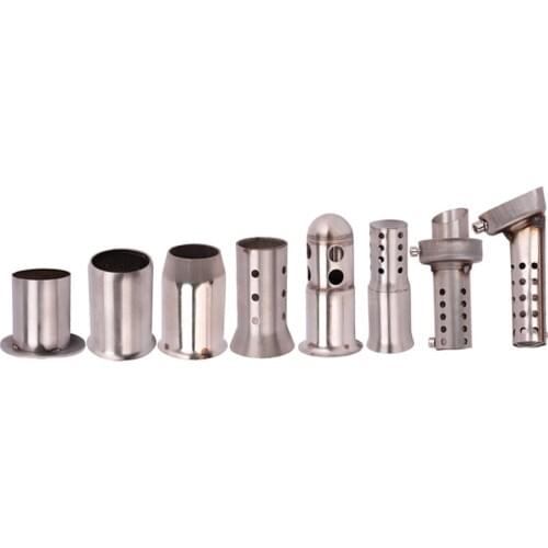 Universal 51mm 60mm Muffler Pipe Motorcycle Exhaust Pipe Removable DB Killer Silencers Plug-in Catalyst Stainless Steel