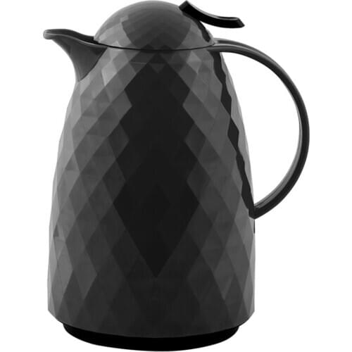 1 LT Black Prism Push Lid Vacuum Flask