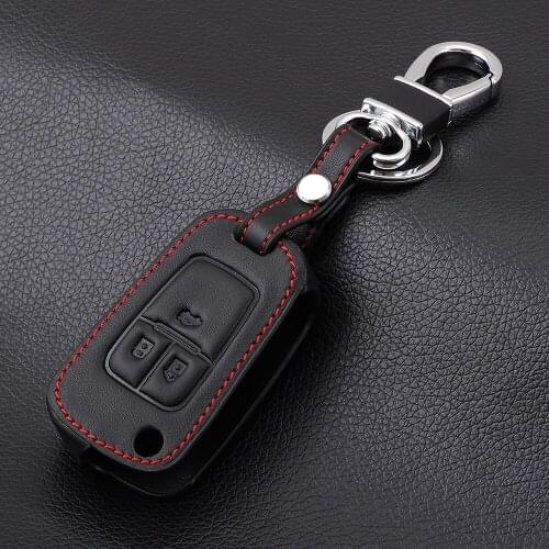 VCiiC Genuine Leather car key chain key case key cover For Opel ASTRA J Astra Corsa Antara Meriva Zafira Insignia MOKKA Cruze
