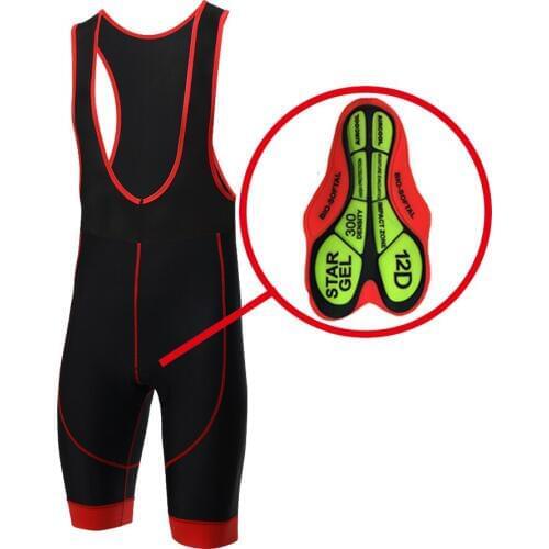 X-CQREG 12D Silicone Coolmax Pad Bib Road Bike Bicycle Short Breathable Anti-skid 100% Lycra High Elastic Cycling Bib Shorts