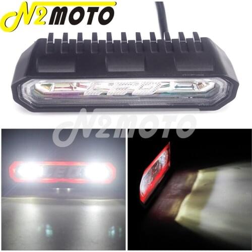 ATV/UTV LED Tail Brake Stop License Plate Light Taillight For Can-Am Commander Maverick X3 Polaris RZR PRO XP Rear Chase Light