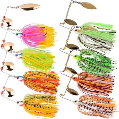 1 Set Spinner Bait set Metal Jig 10g 16.4g 18.4g Fishing Lure Spinner Blades Pike Bass Carp Fishing Tackle Spinnerbait Hard Lure