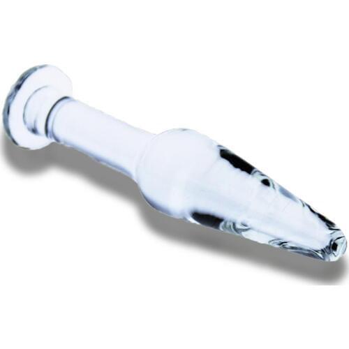 Glass anal plug Beaded bullet Female Clear masturbation lesbian Fairy Gspot Stimulation buttplug adult Sex Toys For Women