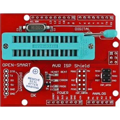 AVR ISP Shield Burning Burn Bootloader Programmer for Arduino UNO R3