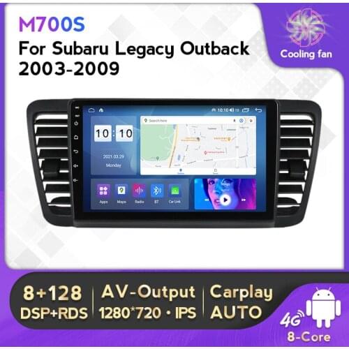 6+128G Android Car Multimedia Player For Subaru Outback Legacy 2004~2009 Radio GPS Navigation 2.5D IPS DSP Carplay 4G Lte