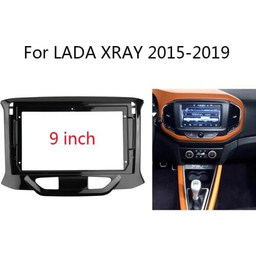 2 Din Car Radio Head Unit Fascia For LADA XRAY 2016 2017 2018 2019 Auto Stereo Dash Panel Frame Kit Bezel Faceplate