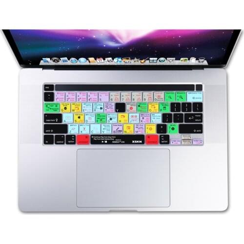 XSKN Ableton Live English Shortcuts Keyboard Cover Skin for A2141 US Version 16 inch New MacBook Pro with Touch Bar & Touch ID