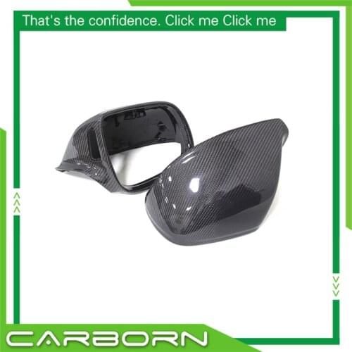 ForAudi 09-16 Q5/14-15 Q7/14-17 SQ5 Replacement Style Rear View Side Carbon Fiber Mirror Cover with turn light signal