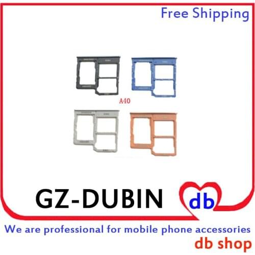 For Samsung Galaxy A40 SM-A405F A405 Sim Card Micro SD Holder Nano Sim Card Tray Slot Replacement Part