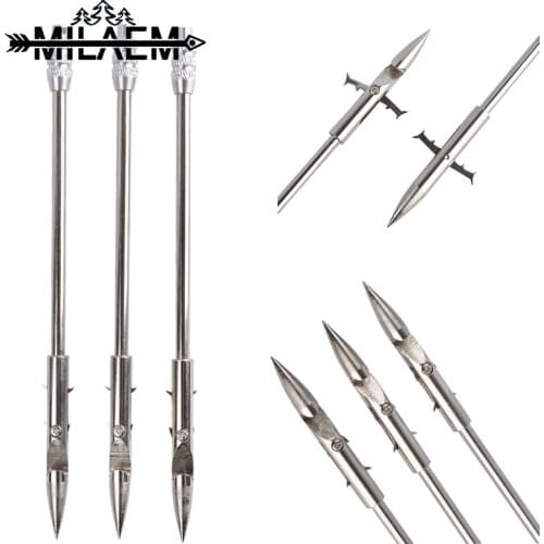 12/24 Pcs Fishing Dart Sharp Durable Stainless Steel Fishing Slingshot Arrow Arrowhead Tips Outdoor Hunting Fishing Accessories