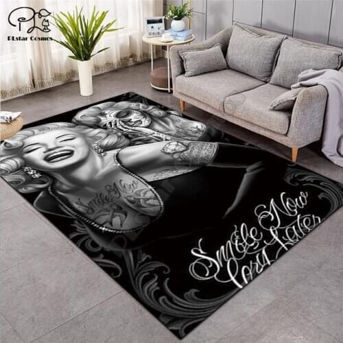 Marilyn Monroe Carpets Soft Flannel 3D Printed Rugs Mat Rugs Anti-slip Large Rug Carpet Home Decoration style-2