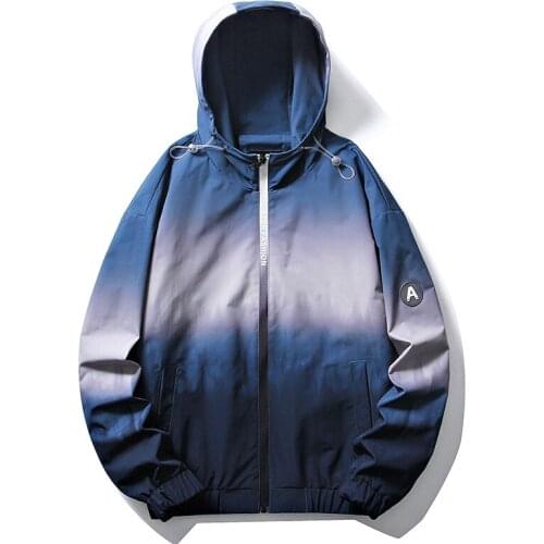 Mens Jacket Fashion Spring Autum Casual Streetwear Hoodie Jacket Men Waterproof Clothes Mens Windbreaker Coat Male Outwear