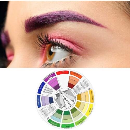 Color Wheel Easy to Use Lightweight Paper Tattoo Palette Pigment Card for Beginners