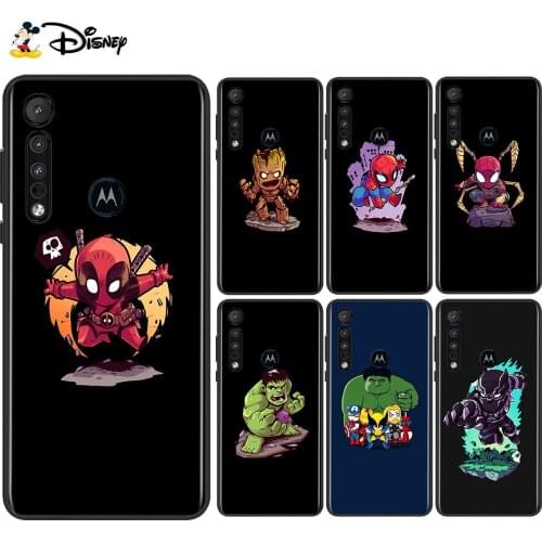 Cute avenger superhero For Motorola Edge G Stylus ONE Fusion Marco Hyper G9 G8 E7 E6 Plus PLAY Power Lite Phone Case