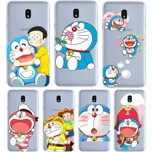 Cute Doraemon For Samsung Galaxy J8 J7 Duo J6 J5 Prime J4 Plus J3 J2 Core 2018 2017 2016 Phone Case Cover